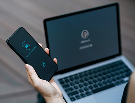 A nationalprimepay Bank banner alert states they will never ask clients for a password or secure access code.